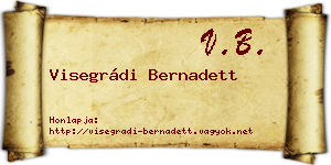 Visegrádi Bernadett névjegykártya