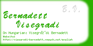 bernadett visegradi business card